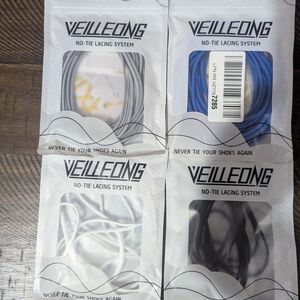 Kids No-Tie Lacing System Sneakers - Gray, Blue, White, Black